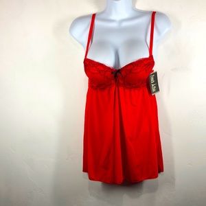 NWT French Affair red chemise size small